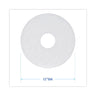 Polishing Floor Pads, 12" Diameter, White, 5/carton image 2
