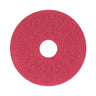 Buffing Floor Pads, 13" Diameter, Red, 5/carton image 1