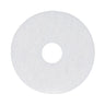 Polishing Floor Pads, 13" Diameter, White, 5/carton image 1