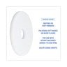 Polishing Floor Pads, 13" Diameter, White, 5/carton image 4