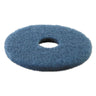 Scrubbing Floor Pads, 14" Diameter, Blue, 5/carton image 2