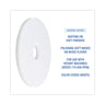 Polishing Floor Pads, 15" Diameter, White, 5/carton image 5