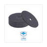 Stripping Floor Pads, 16" Diameter, Black, 5/carton image 4