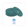 Heavy-duty Scrubbing Floor Pads, 16" Diameter, Green, 5/carton image 6