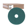 Heavy-duty Scrubbing Floor Pads, 16" Diameter, Green, 5/carton image 2