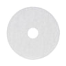 Polishing Floor Pads, 16" Diameter, White, 5/carton image 1