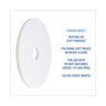 Polishing Floor Pads, 16" Diameter, White, 5/carton image 4