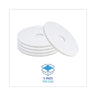 Polishing Floor Pads, 16" Diameter, White, 5/carton image 5