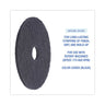 Stripping Floor Pads, 17" Diameter, Black, 5/carton image 4