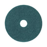 Heavy-duty Scrubbing Floor Pads, 17" Diameter, Green, 5/carton image 1