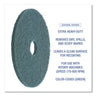 Heavy-duty Scrubbing Floor Pads, 17" Diameter, Green, 5/carton image 6