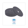 High Performance Stripping Floor Pads, 17" Diameter, Black, 5/carton image 5