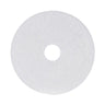Polishing Floor Pads, 17" Diameter, White, 5/carton image 1