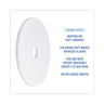 Polishing Floor Pads, 17" Diameter, White, 5/carton image 3