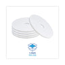 Polishing Floor Pads, 17" Diameter, White, 5/carton image 2