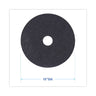 Stripping Floor Pads, 18" Diameter, Black, 5/carton image 2