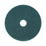 Heavy-duty Scrubbing Floor Pads, 18" Diameter, Green, 5/carton image 1