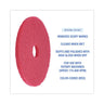 Buffing Floor Pads, 18" Diameter, Red, 5/carton image 5