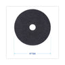Stripping Floor Pads, 19" Diameter, Black, 5/carton image 6