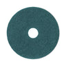Heavy-duty Scrubbing Floor Pads, 19" Diameter, Green, 5/carton image 1