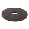 High Performance Stripping Floor Pads, 19" Diameter, Black, 5/carton image 2