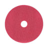 Buffing Floor Pads, 19" Diameter, Red, 5/carton image 1