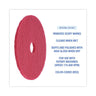 Buffing Floor Pads, 19" Diameter, Red, 5/carton image 6