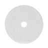 Polishing Floor Pads, 19" Diameter, White, 5/carton image 1