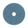 Burnishing Floor Pads, 20" Diameter, Aqua, 5/carton image 1