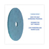 Burnishing Floor Pads, 20" Diameter, Aqua, 5/carton image 3