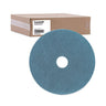 Burnishing Floor Pads, 20" Diameter, Aqua, 5/carton image 5