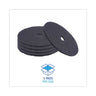Stripping Floor Pads, 20" Diameter, Black, 5/carton image 3