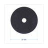 Stripping Floor Pads, 20" Diameter, Black, 5/carton image 4