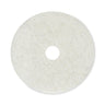 Natural Burnishing Floor Pads, 20" Diameter, White, 5/carton image 1