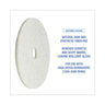 Natural Burnishing Floor Pads, 20" Diameter, White, 5/carton image 5