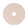Natural Hog Hair Burnishing Floor Pads, 20" Diameter, Tan, 5/carton image 1