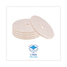 Natural Hog Hair Burnishing Floor Pads, 20" Diameter, Tan, 5/carton image 3