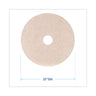 Natural Hog Hair Burnishing Floor Pads, 20" Diameter, Tan, 5/carton image 5