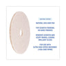 Natural Hog Hair Burnishing Floor Pads, 20" Diameter, Tan, 5/carton image 2