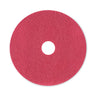 Buffing Floor Pads, 20" Diameter, Red, 5/carton image 1