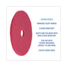 Buffing Floor Pads, 20" Diameter, Red, 5/carton image 2
