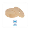Burnishing Floor Pads, 20" Diameter, Tan, 5/carton image 6