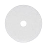 Polishing Floor Pads, 20" Diameter, White, 5/carton image 1