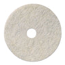 Natural Burnishing Floor Pads, 21" Diameter, White, 5/carton image 1