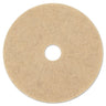 Natural Hog Hair Burnishing Floor Pads, 21" Diameter, Tan, 5/carton image 1