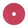 Buffing Floor Pads, 21" Diameter, Red, 5/carton image 1
