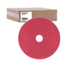 Buffing Floor Pads, 21" Diameter, Red, 5/carton image 4