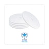 Polishing Floor Pads, 24" Diameter, White, 5/carton image 4