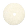 Natural Burnishing Floor Pads, 27" Diameter, White, 5/carton image 1