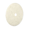Natural Burnishing Floor Pads, 27" Diameter, White, 5/carton image 3